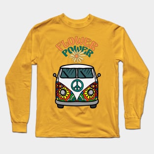 Flower power retro Long Sleeve T-Shirt